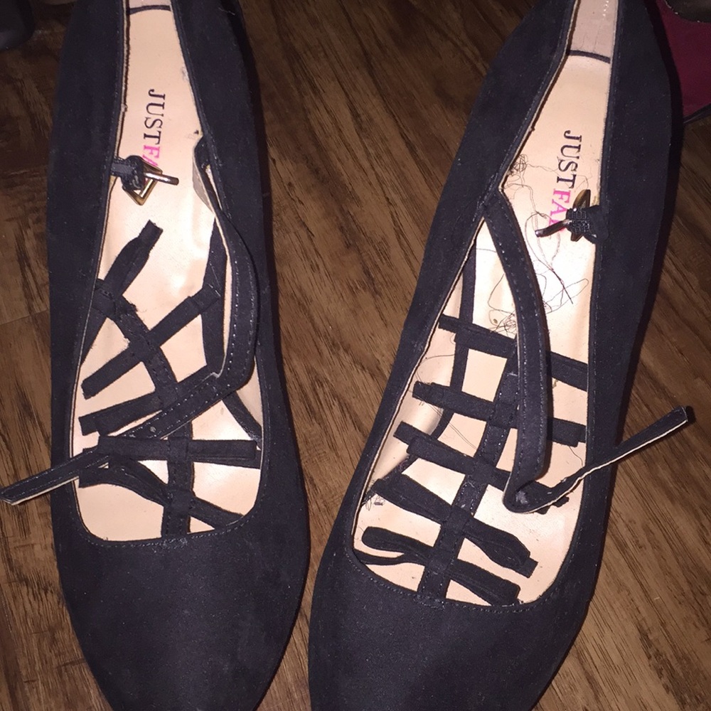 Black 6 inch heels